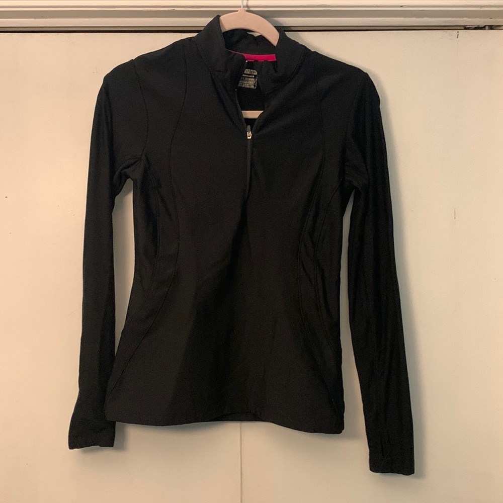 fitted black work out jacket